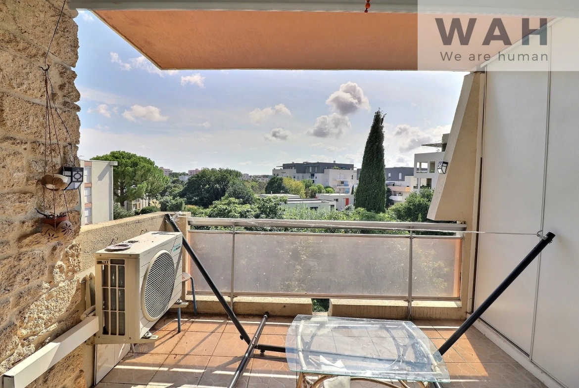 Vente appartement T4 avec parking et cave Montpellier POMPIGNANE 