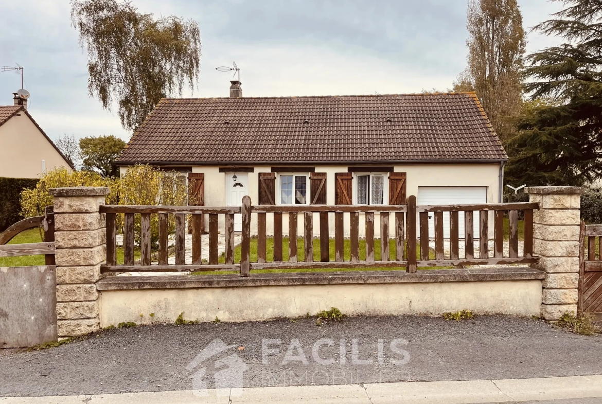 Maison de plain-pied avec 3 chambres à St pierre du bu 