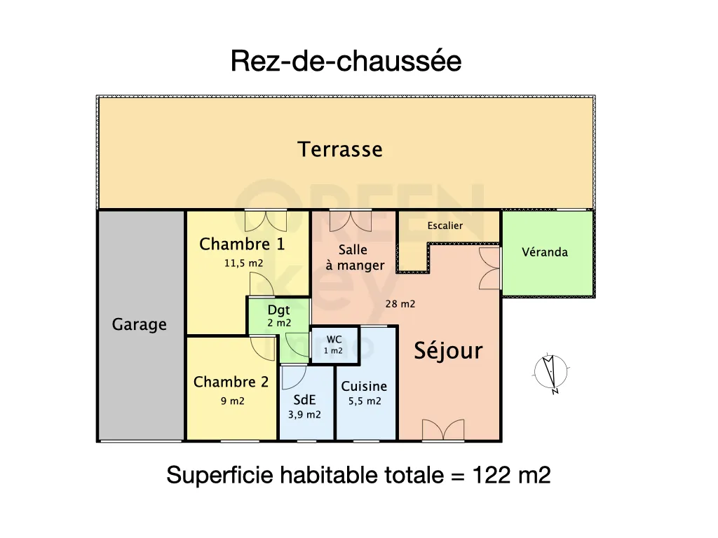 Maison à Saint-Fargeau (89170) - 6 pièces - 122 m2 - Terrain de 1983 m2 à vendre 