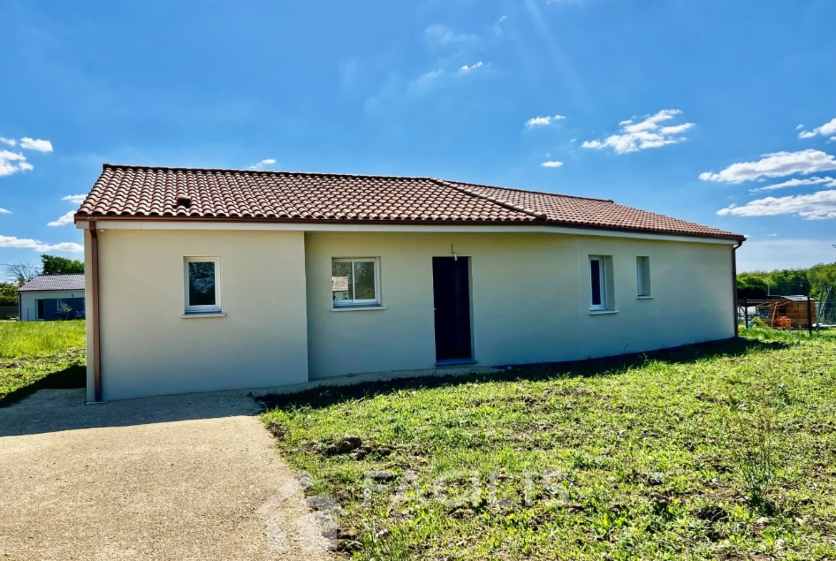 ARCHIGNY - Maison neuve achevée - 4 chambres - Terrain 1 288 m2 