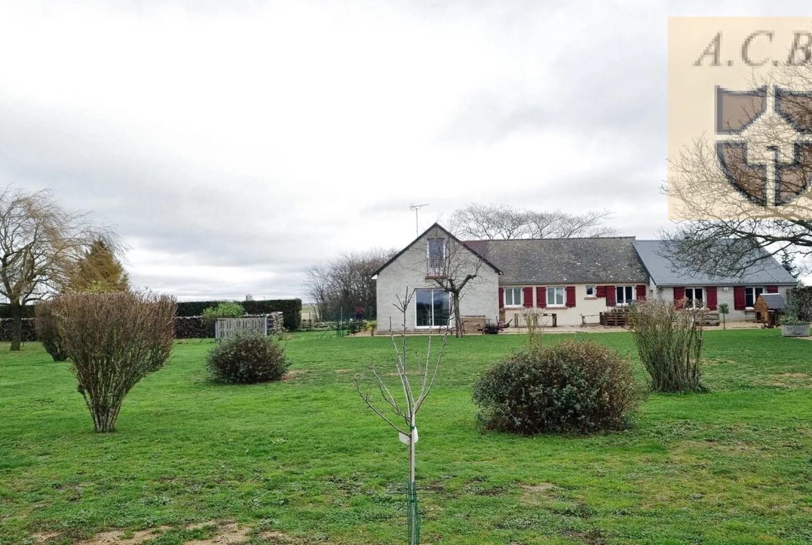 Maison avec garage à 20 kms nord de Blois 