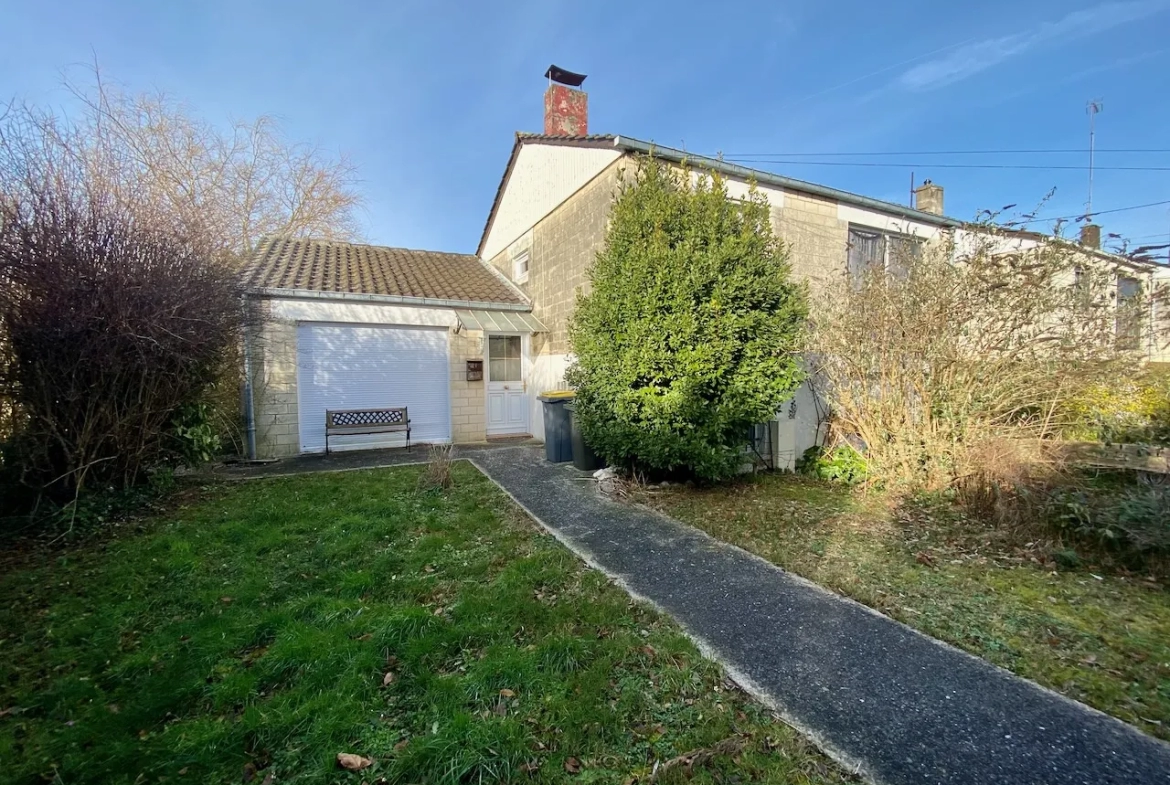 Maison semi-individuelle avec beau terrain à Louvroil 