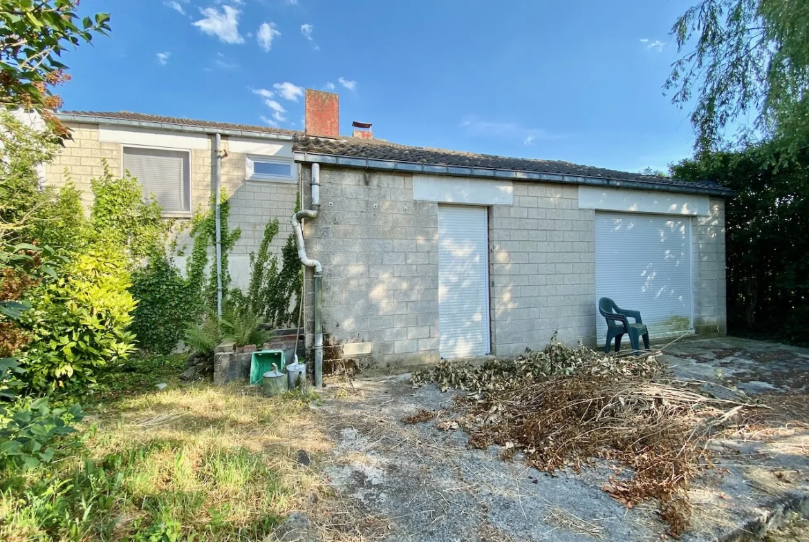 Maison semi-individuelle avec beau terrain à Louvroil 