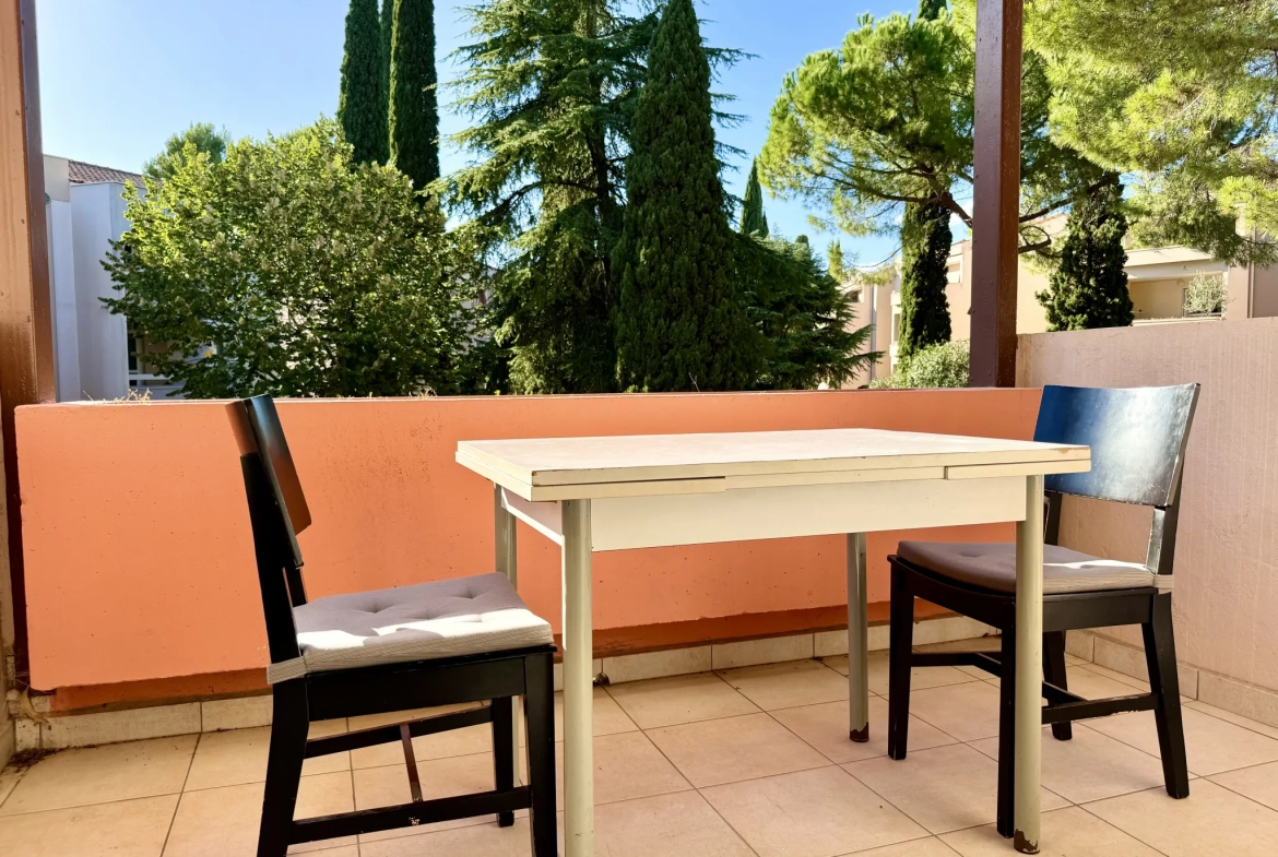 T1 de 30 m2 avec terrasse et stationnement à Montpellier Aiguelongue 