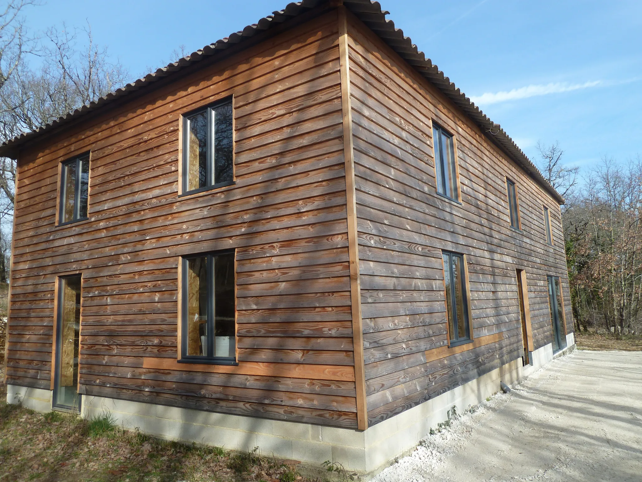 Maison ossature bois à rénover au cœur de la nature 