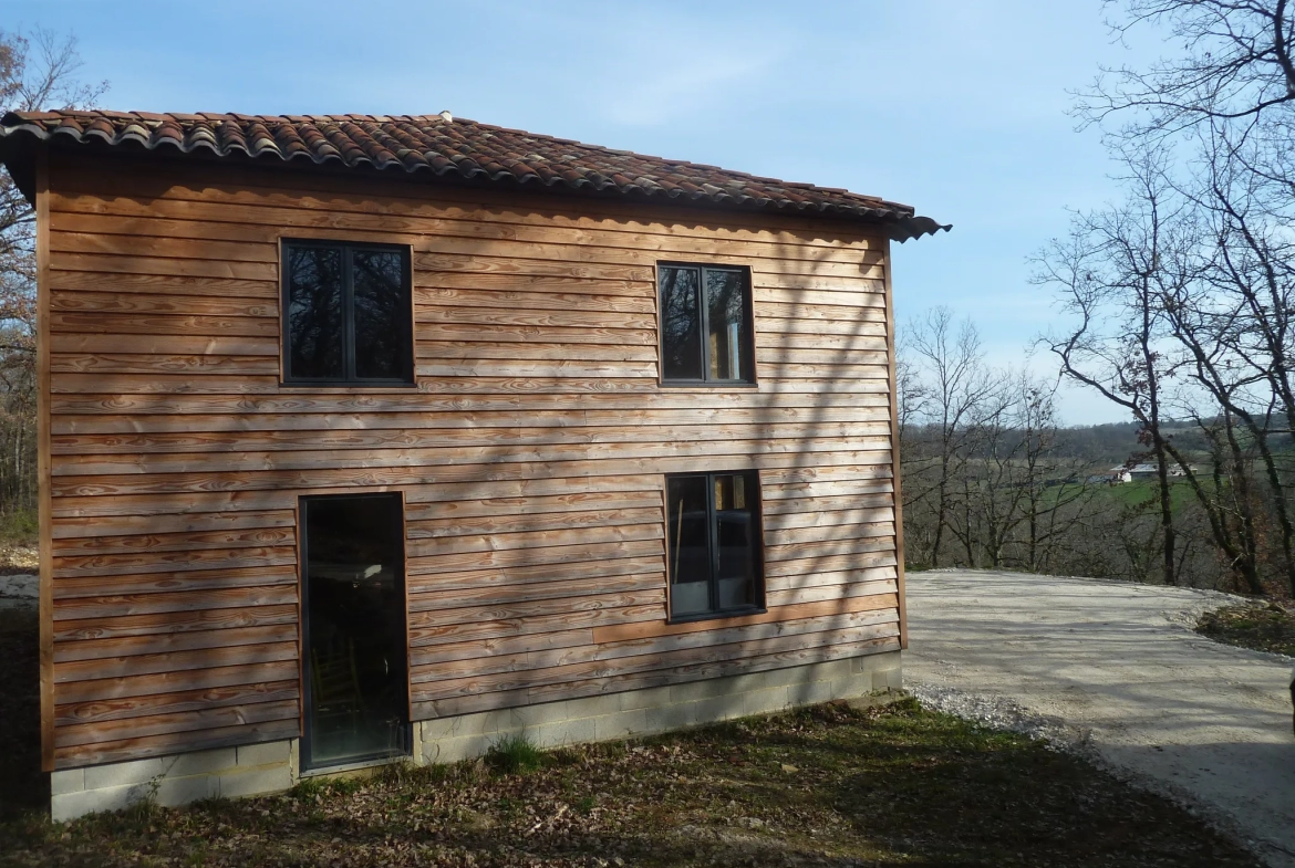 Maison ossature bois à rénover au cœur de la nature 