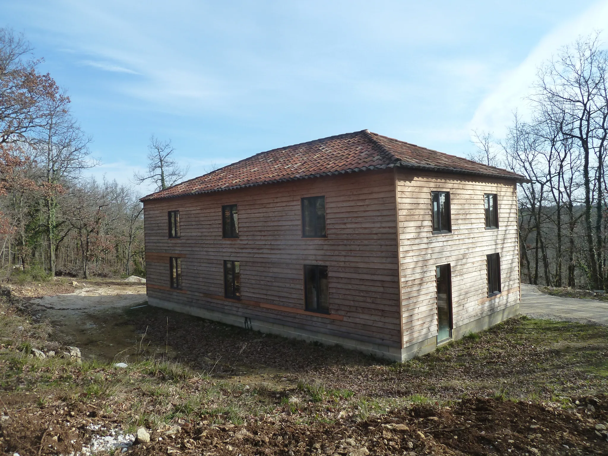 Maison ossature bois à rénover au cœur de la nature 