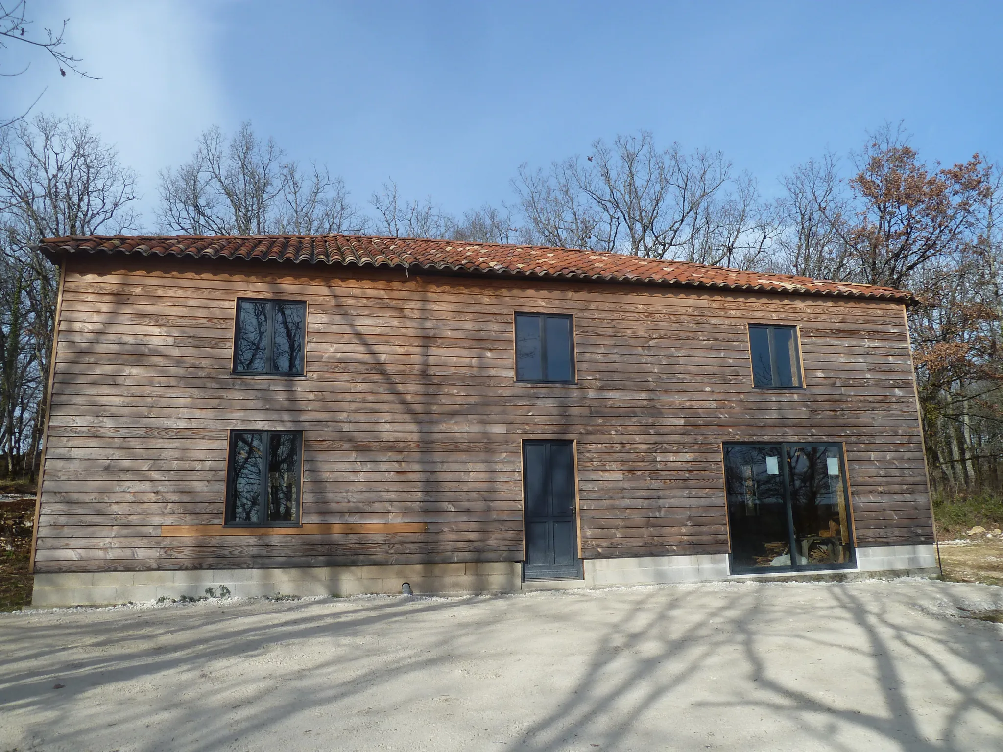 Maison ossature bois à rénover au cœur de la nature 