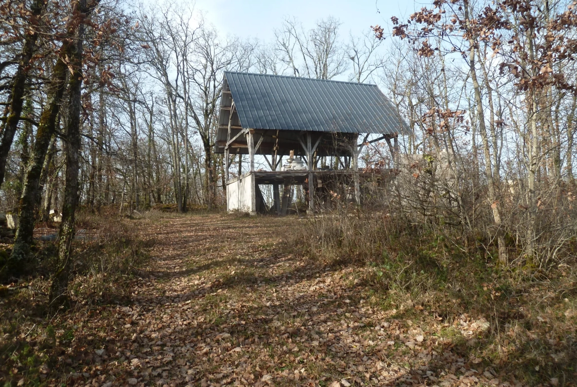 Maison ossature bois à rénover au cœur de la nature 