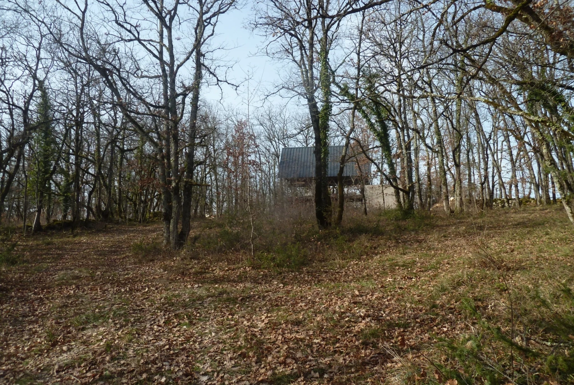 Maison ossature bois à rénover au cœur de la nature 