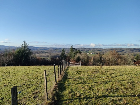 Terrain de 1966 m2 à Juillac avec vue magnifique