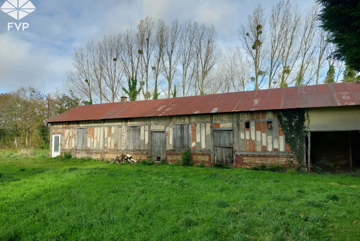 Clos masure sur 2.7 hectares avec dépendances à vendre à Yvetot 