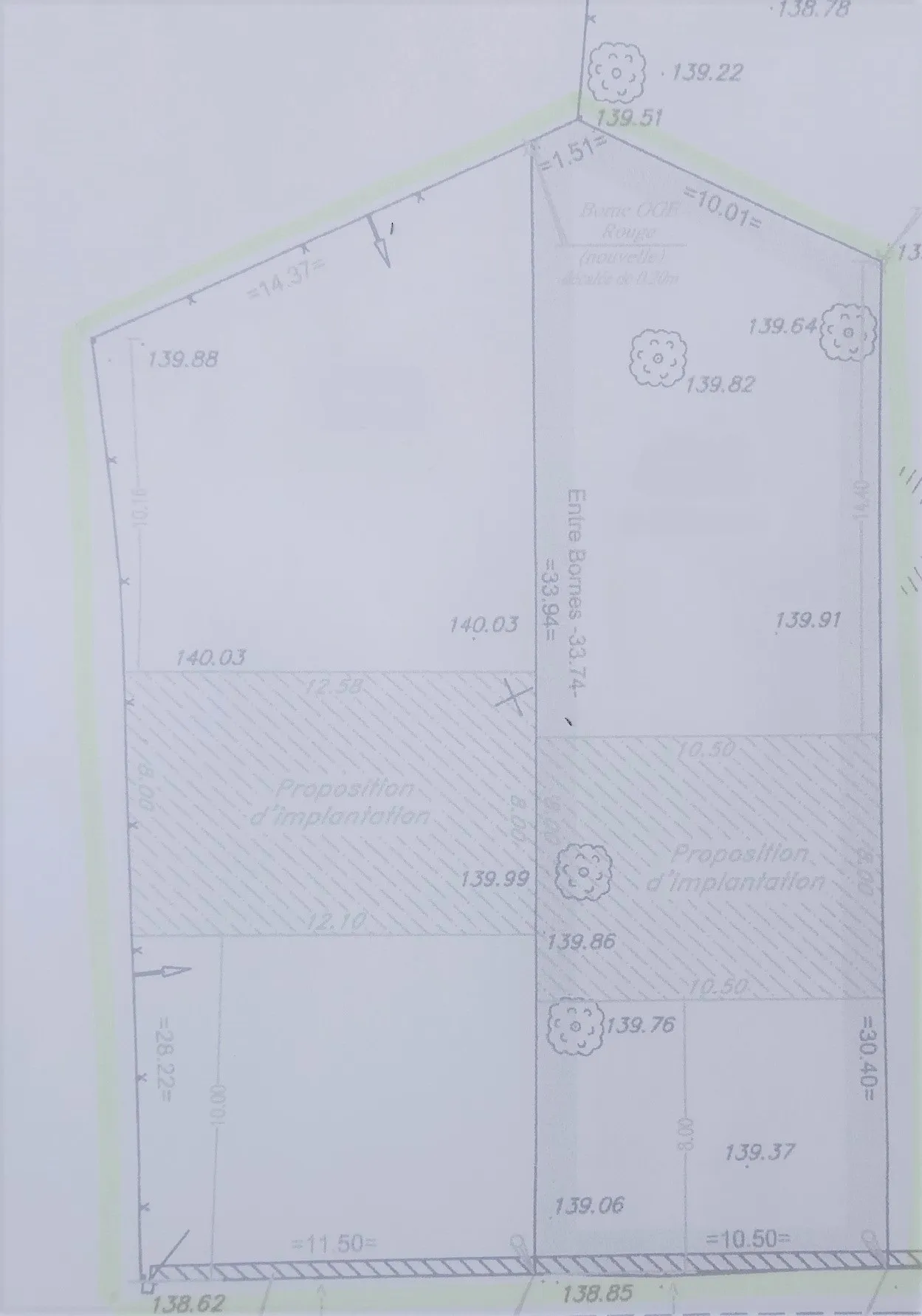 Terrain constructible de 729m2 à Etampes 