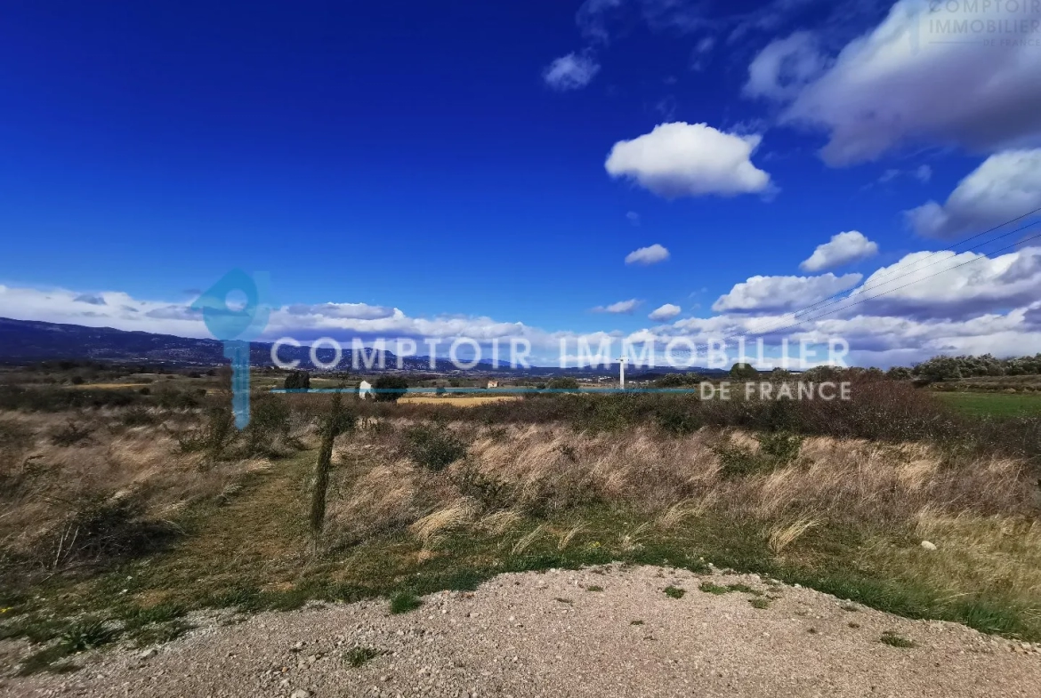 Terrain Constructible à Gignac - 1268m2 - Vue Imprenable 