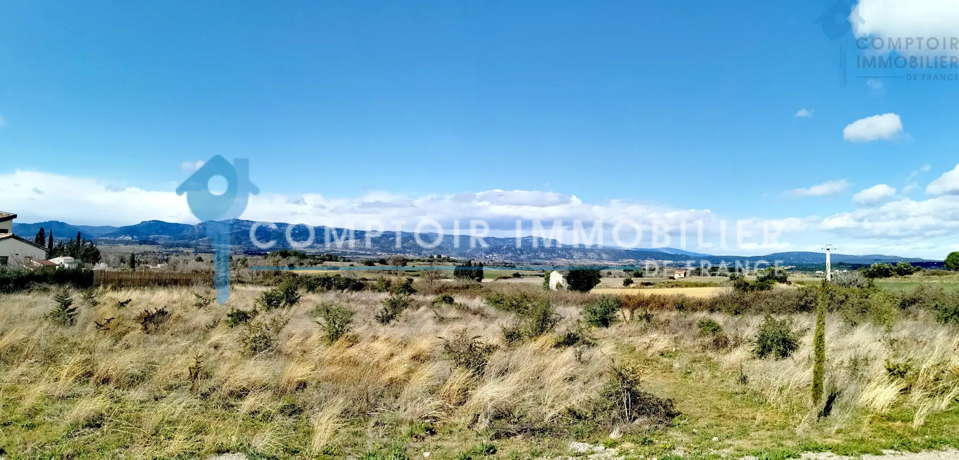 Terrain Constructible à Gignac - 1268m2 - Vue Imprenable 