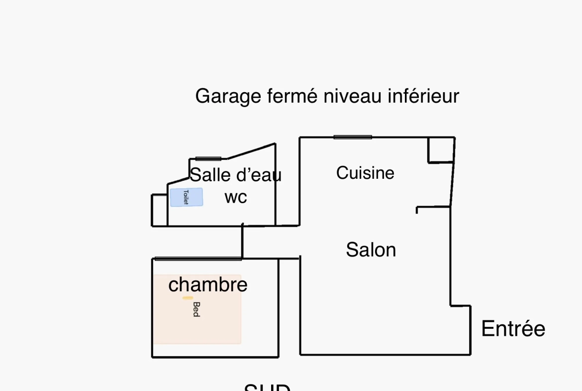 Appartement deux pièces à Magagnosc avec garage 