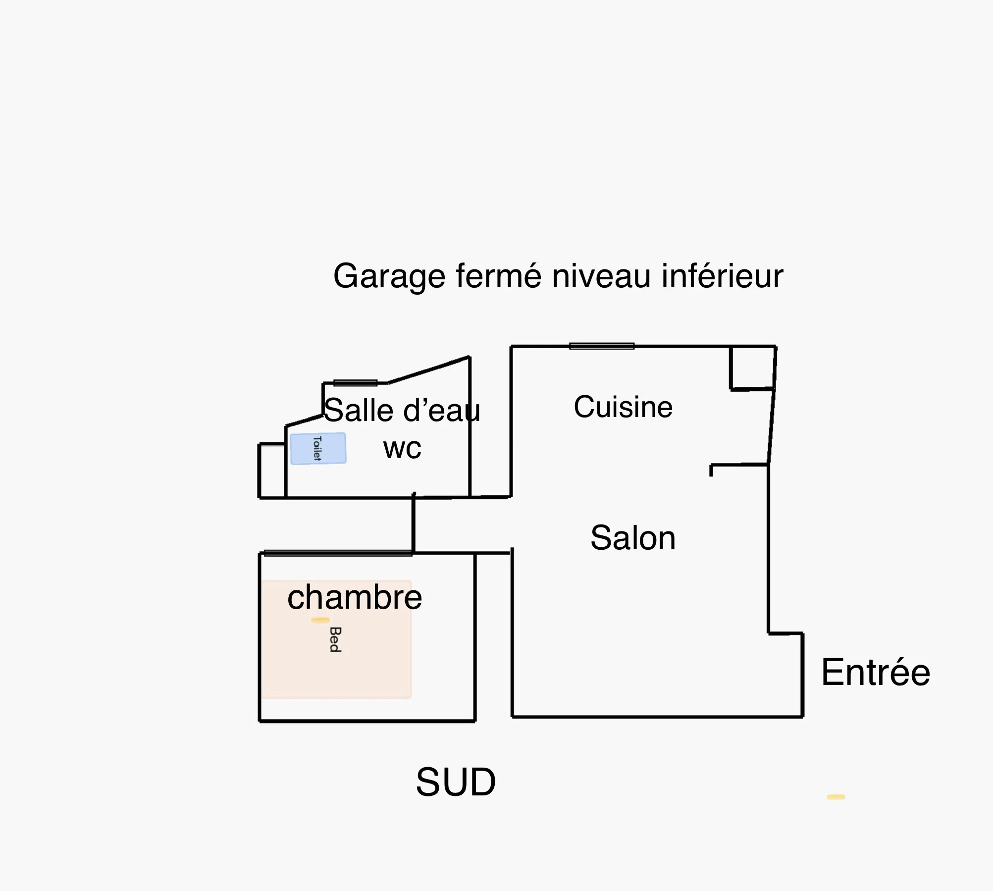 Appartement deux pièces à Magagnosc avec garage 