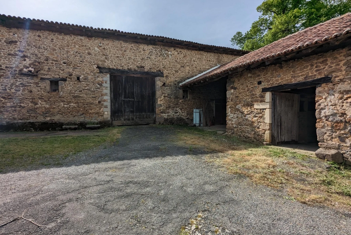 Corps de ferme avec plus d'un hectare à rénover à Ecuras 