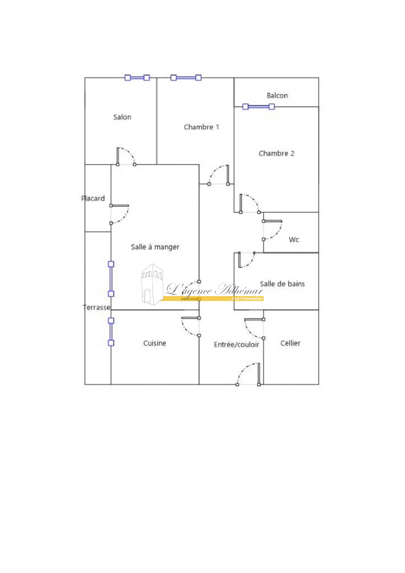 Appartement T4 à Montélimar - 65 000 euros 