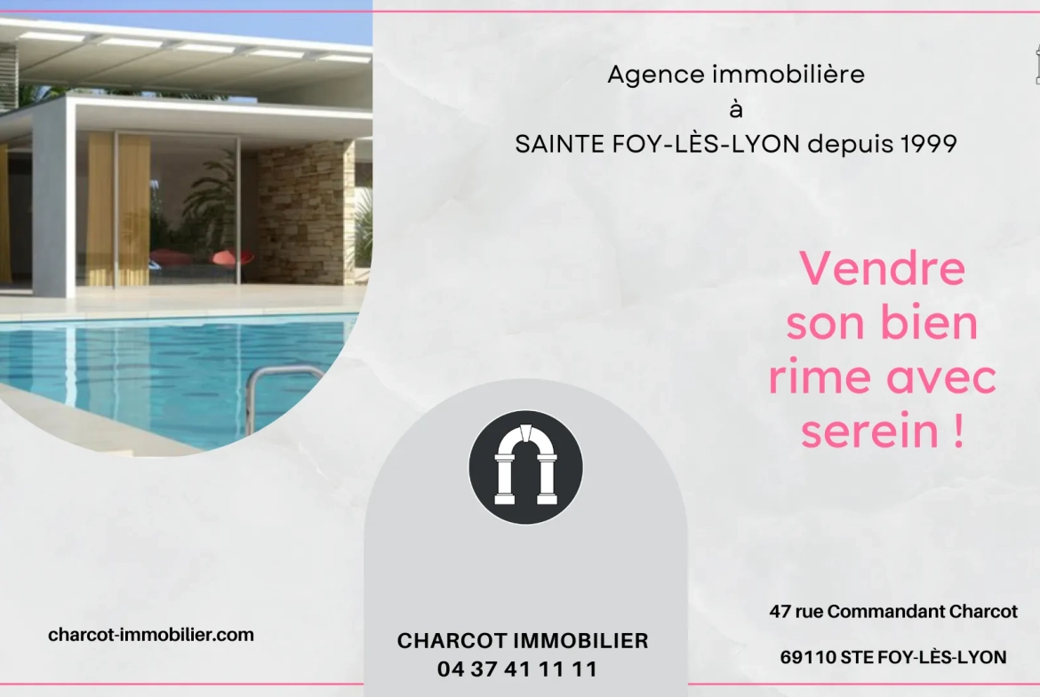 Vente appartement de 71 m2 à Lyon 5ème - Type 3 avec cave et garage 