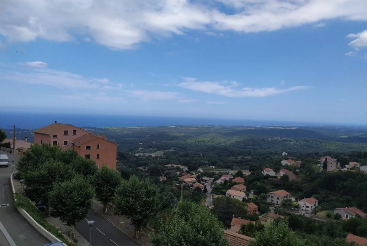 Appartement T2 meublé + box fermé Magnifique Vue Mer Cervione Village 