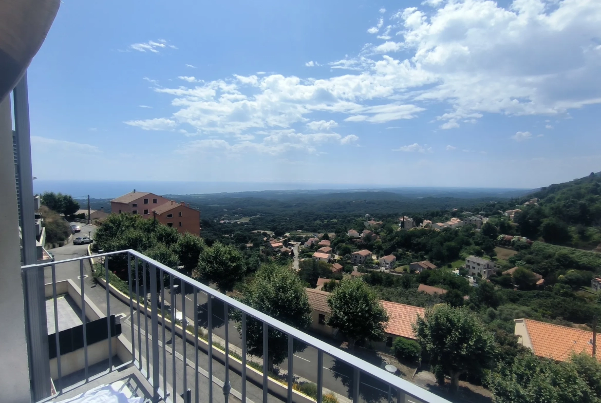 Appartement T2 meublé + box fermé Magnifique Vue Mer Cervione Village 