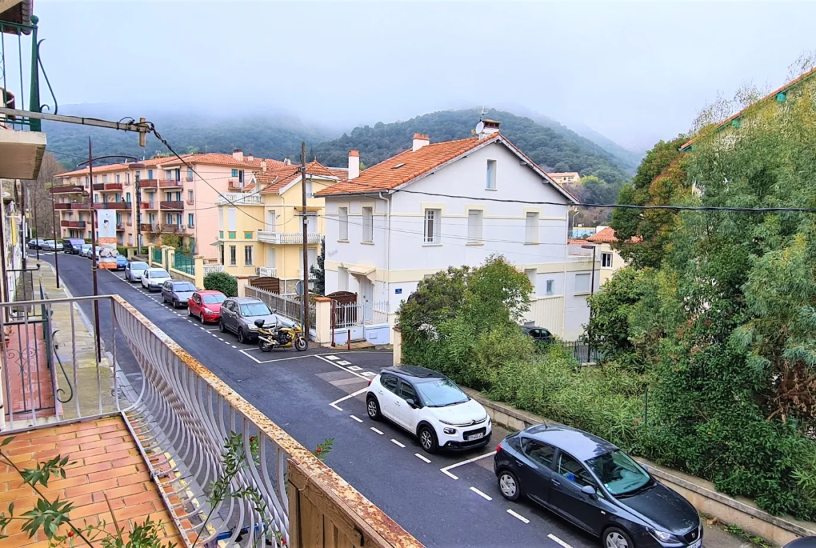 Appartement F1 avec balcon à Amelie les Bains Palalda 