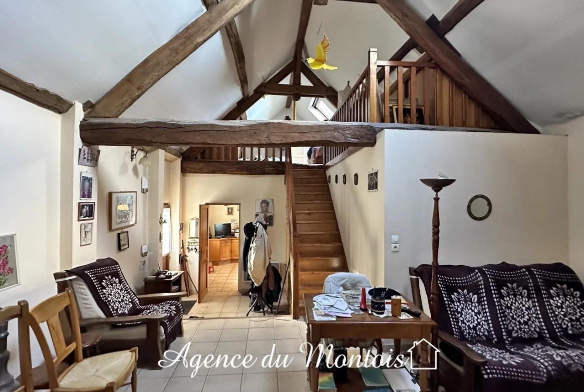 Charmante fermette à Bray sur Seine avec jardin et garages 