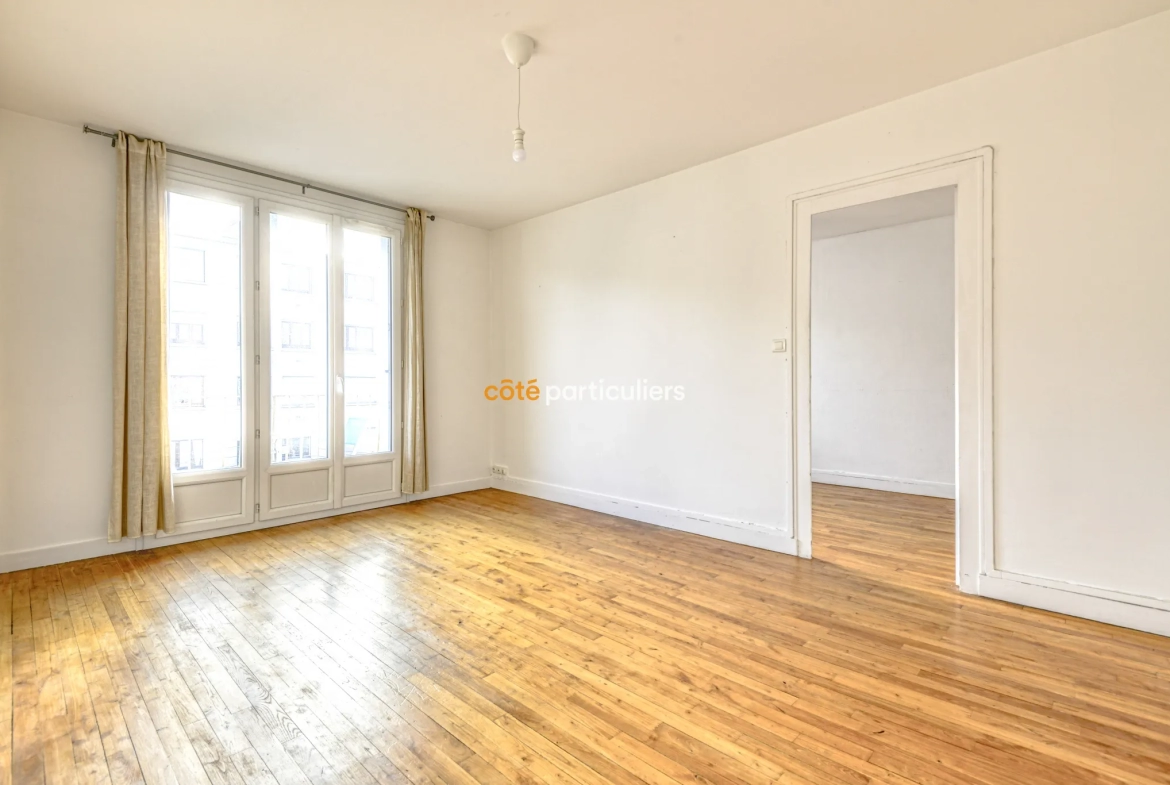 Appartement lumineux de 53m2 avec balcon et cave à Nantes 