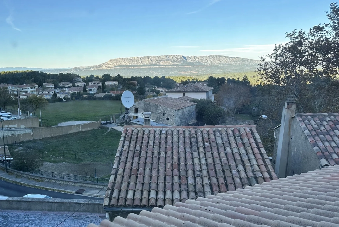 Maison de village avec vue sur la montagne Sainte Victoire 