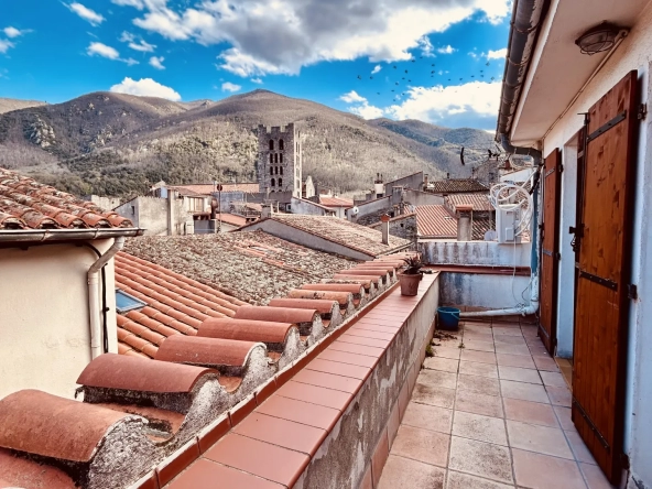 Maison de village à Arles-sur-Tech avec vues panoramiques