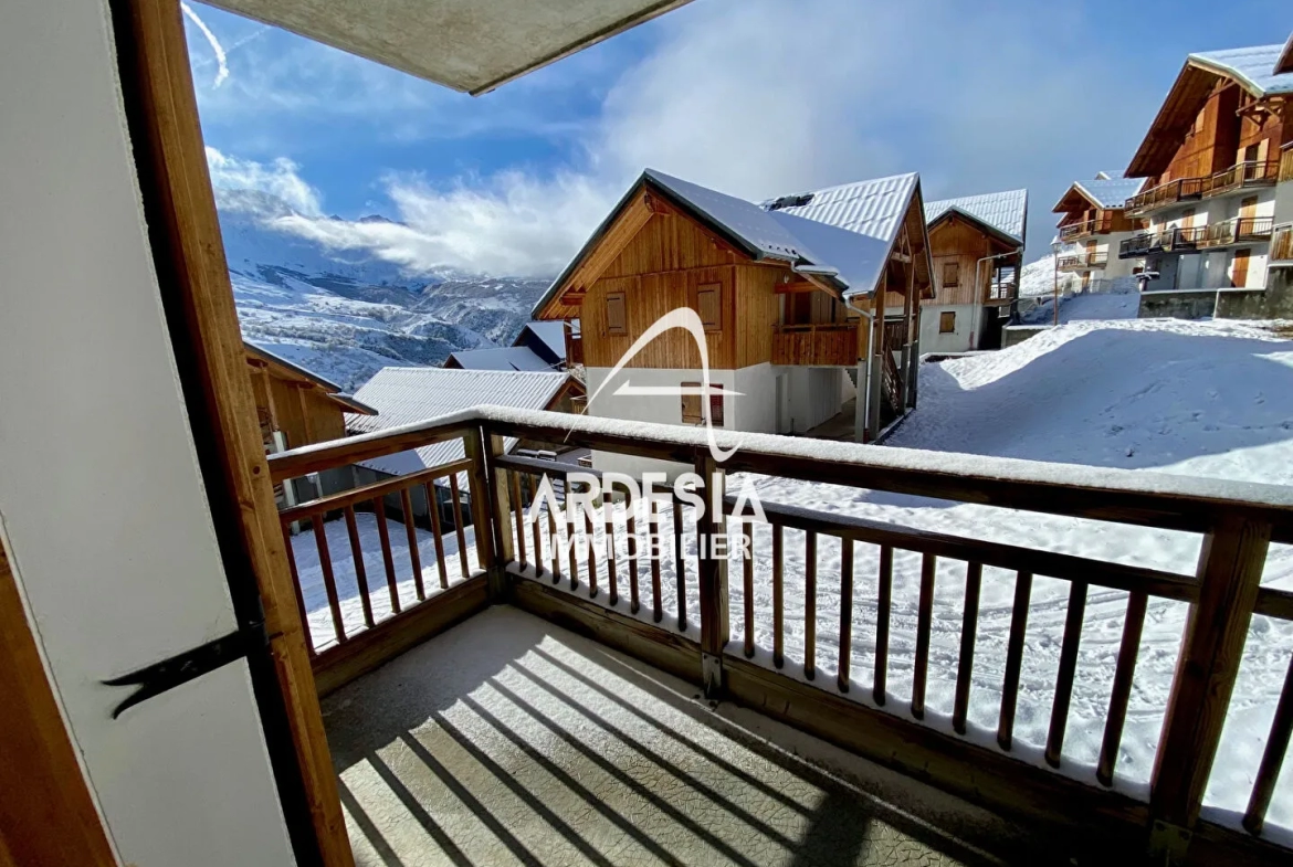 Appartement T3 cabine à Albiez Montrond avec superbe vue 