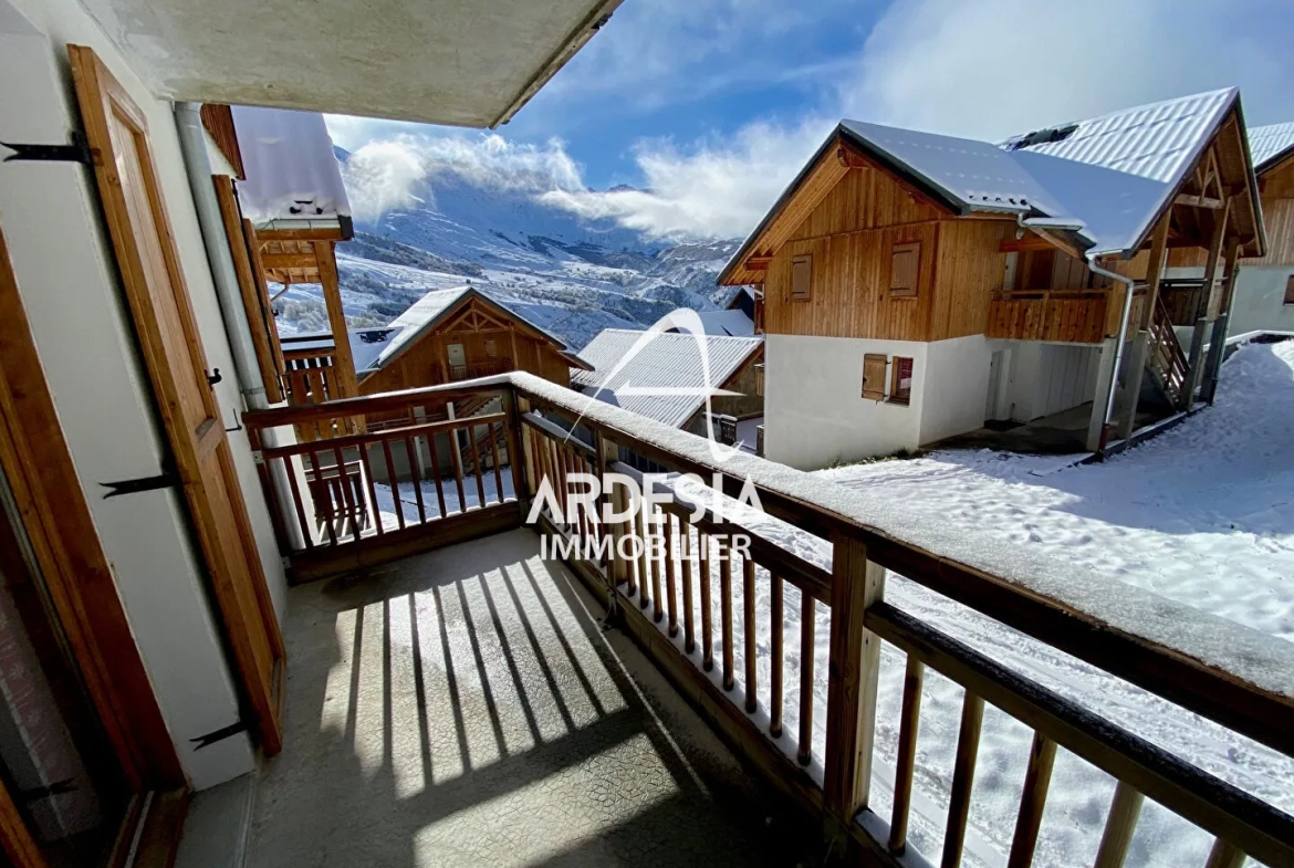 Appartement T3 cabine à Albiez Montrond avec superbe vue 