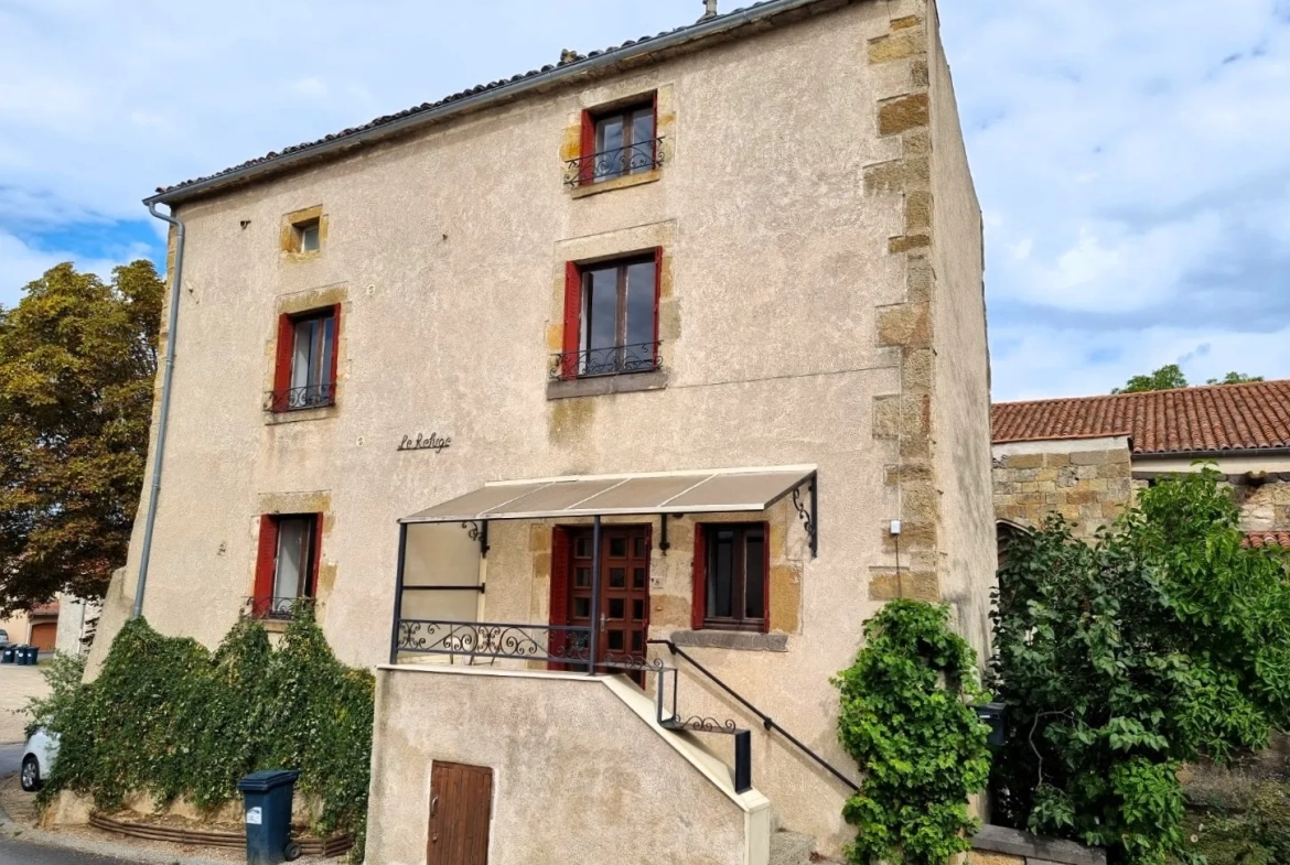 Authezat - Maison de bourg - 4 chambres 