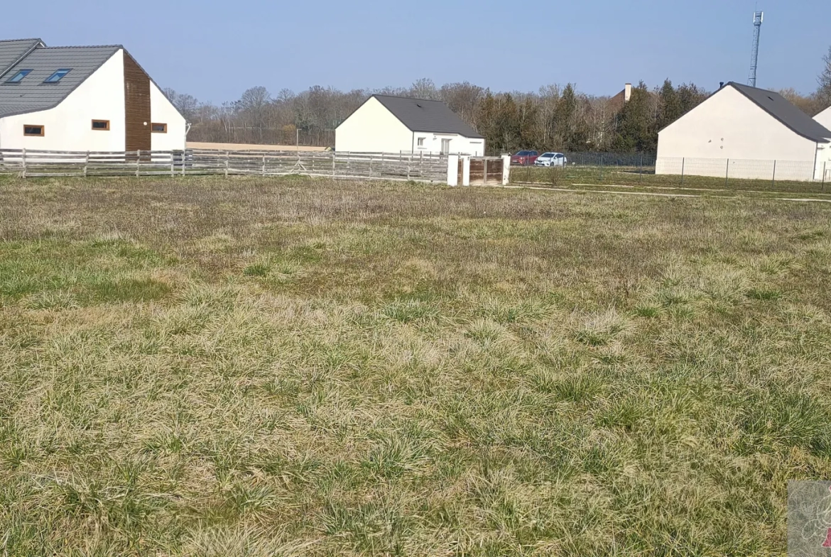 Terrain constructible 1429 m2 à Franxault avec vue sur la campagne 