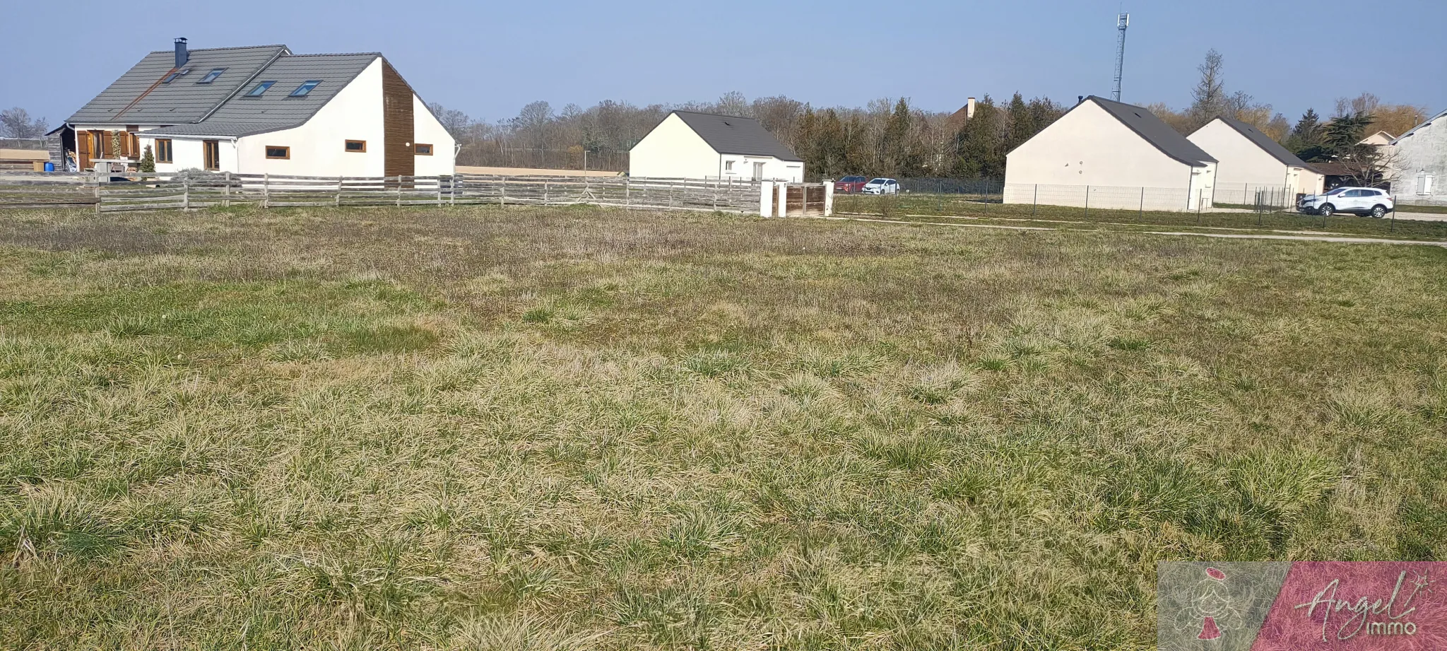 Terrain constructible 1429 m2 à Franxault avec vue sur la campagne 