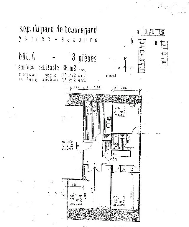 Appartement 3 pièces à Yerres - Résidence sécurisée avec gardien 