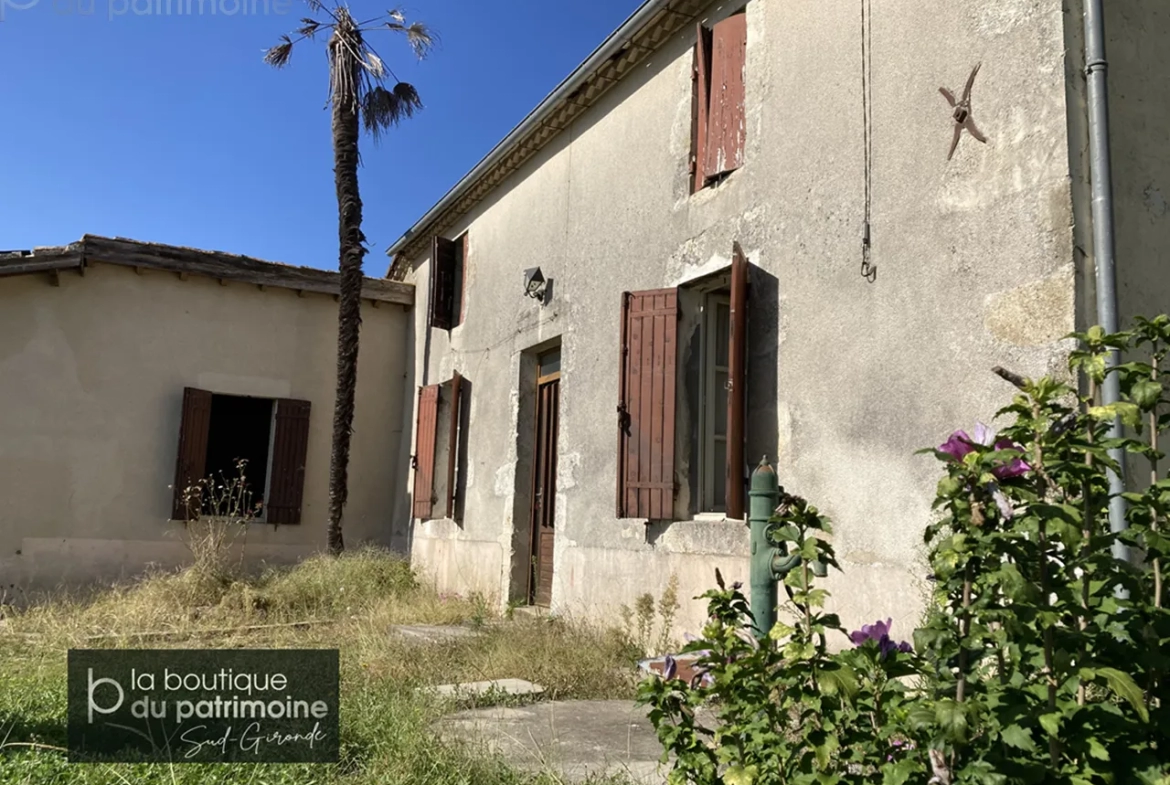 Maison en pierre à rénover à Bazas (33430) 