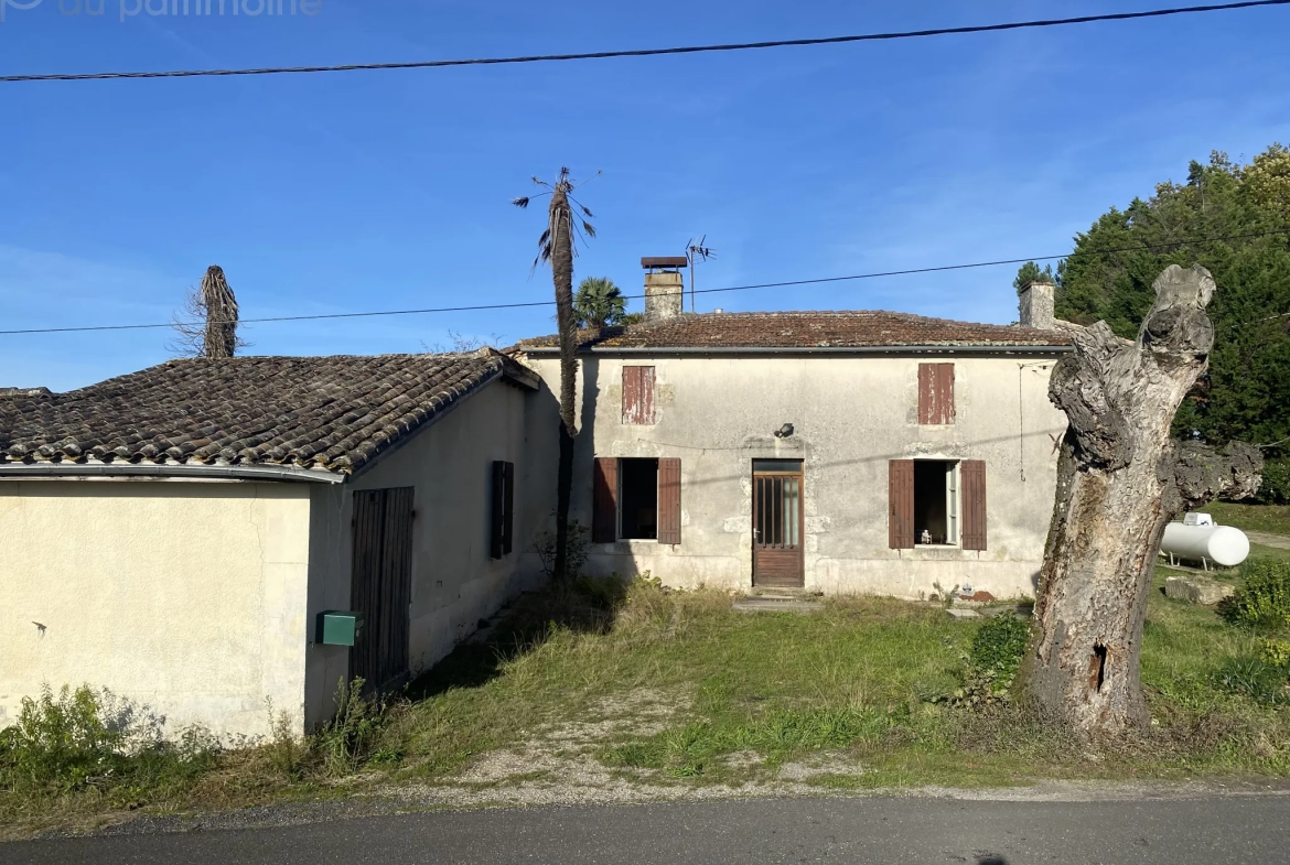 Maison en pierre à rénover à Bazas (33430) 