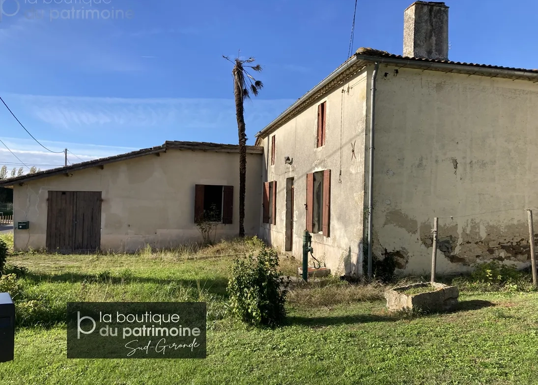 Maison en pierre à rénover à Bazas (33430) 