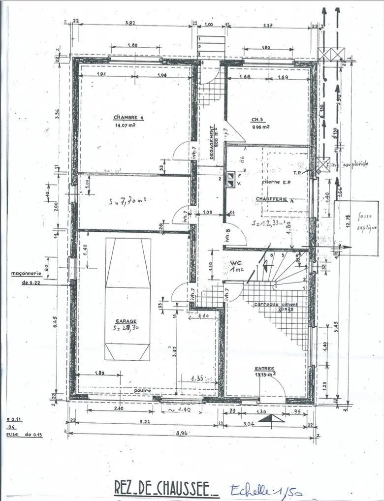 Secteur de qualité - Maison Individuelle 150 m2 habitables + 50 m2 surfaces annexes 