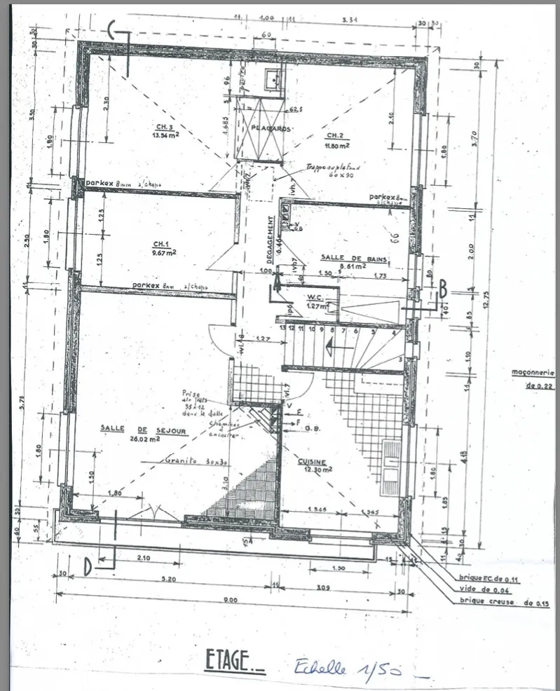 Secteur de qualité - Maison Individuelle 150 m2 habitables + 50 m2 surfaces annexes 