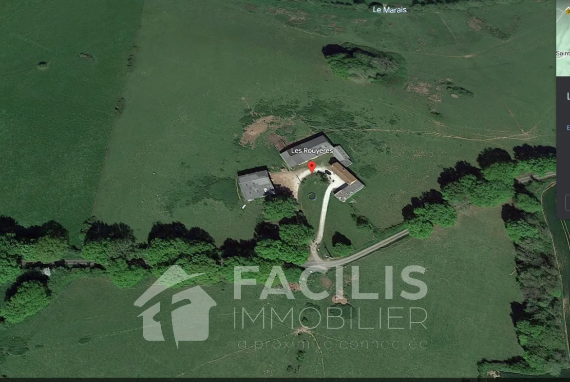 Maison en pierre avec grange et vaste terrain 