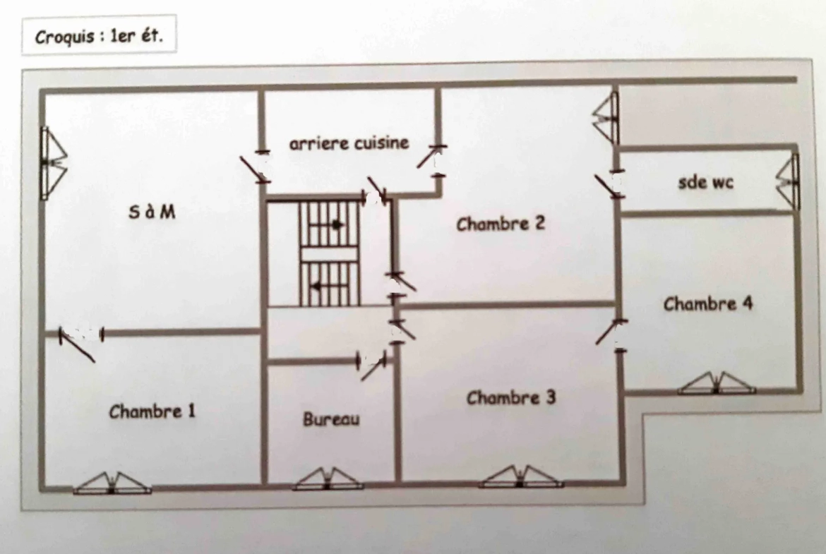 Maison T5 à rénover sur 279m2 de terrain à Sigean 