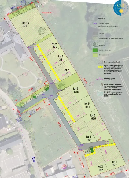 Terrain de 977m2 à Missiriac (56) en vente avec CHT IMMOBILIER 