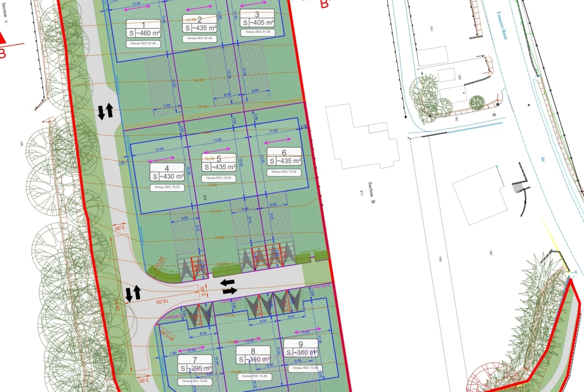 Terrain à bâtir - 360 m2 à La Couyère 