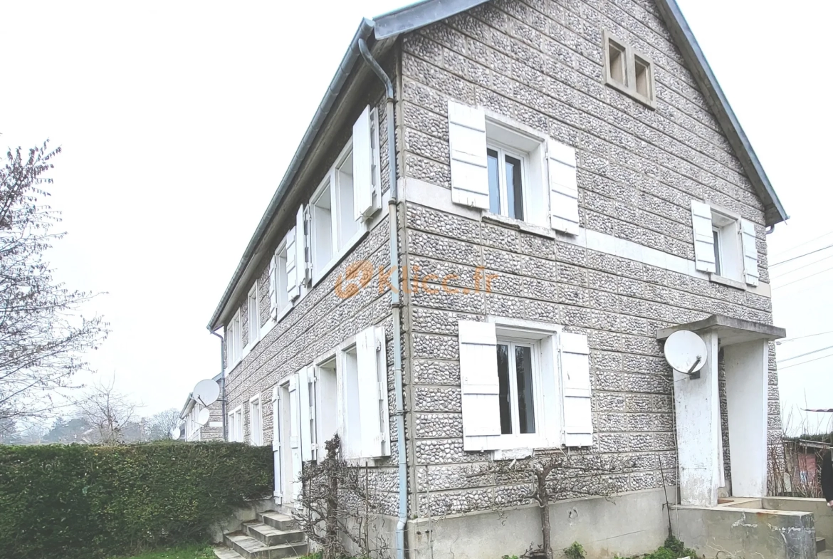 Maison de 85m2 sur jardin avec garage en vente à Saint-Valery-En-Caux 