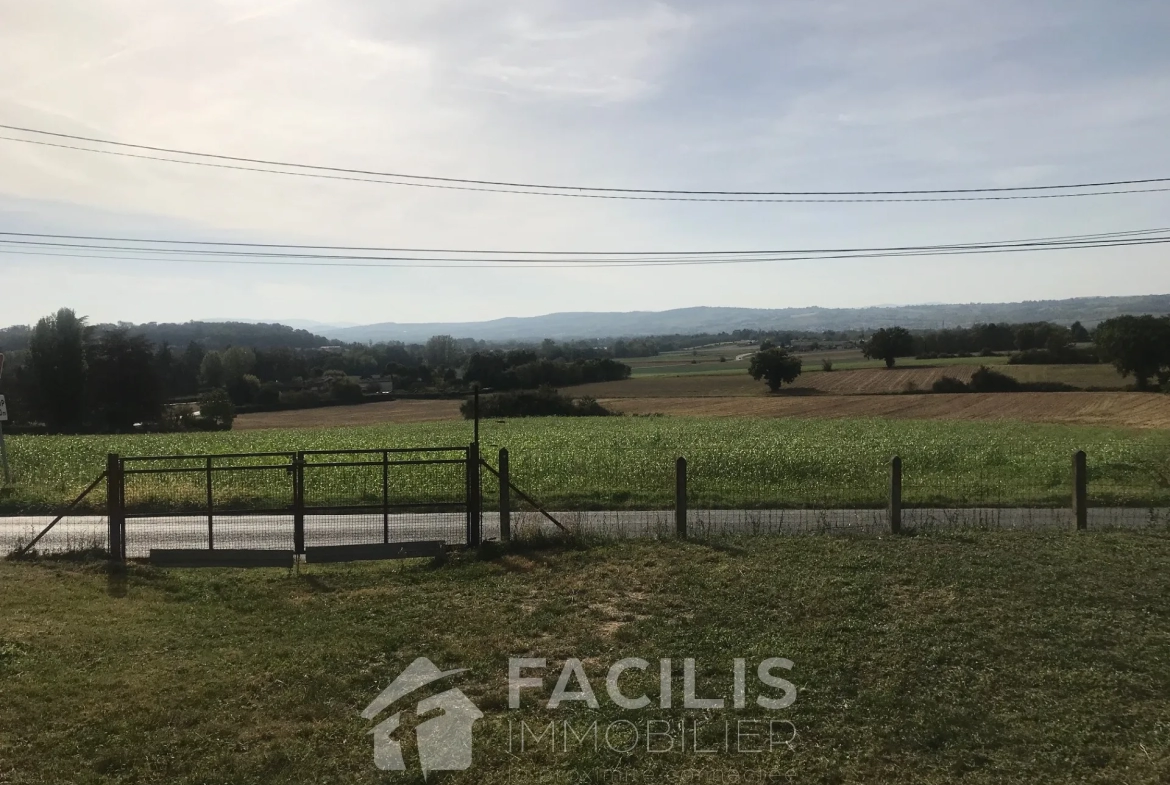 Terrain hors lotissement 554m2 avec vue panoramique sur le Beaujolais 