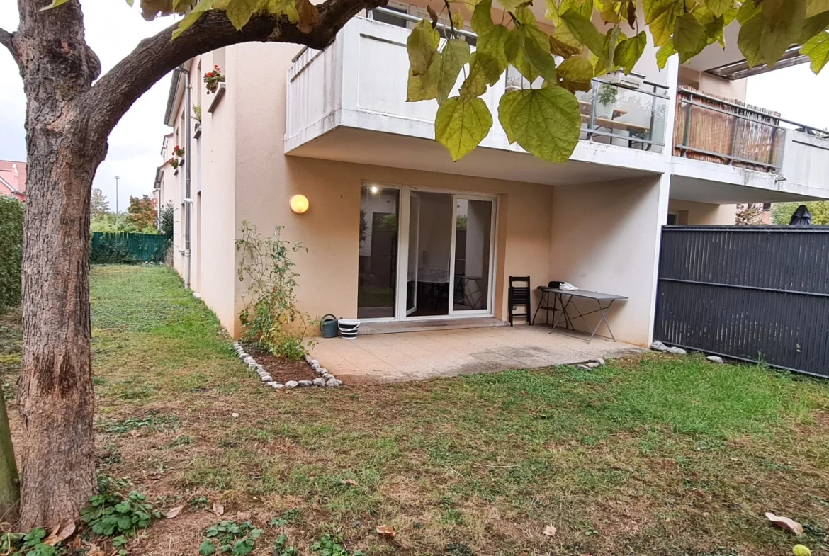 Appartement 2 pièces avec jardin privatif et garage à Wintzenheim 