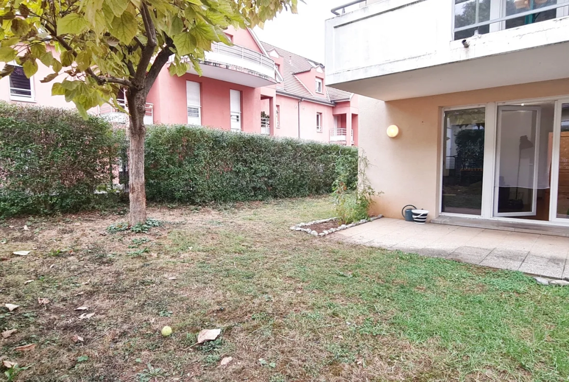 Appartement 2 pièces avec jardin privatif et garage à Wintzenheim 